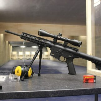 assault rifle on the range